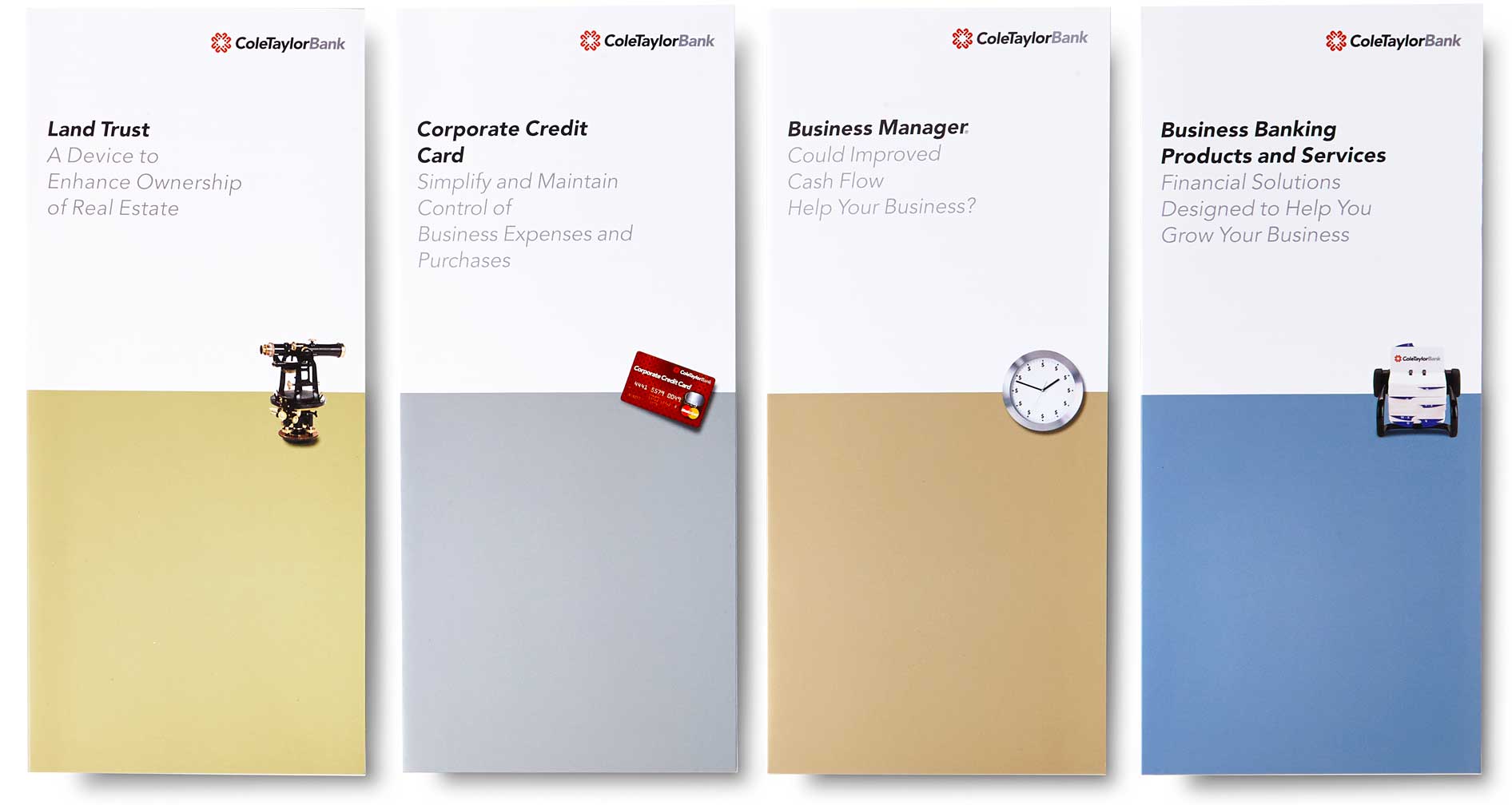 cole-taylor-bank_brochures_a.jpg Art Direction by: Bart Crosby, Crosby Associates